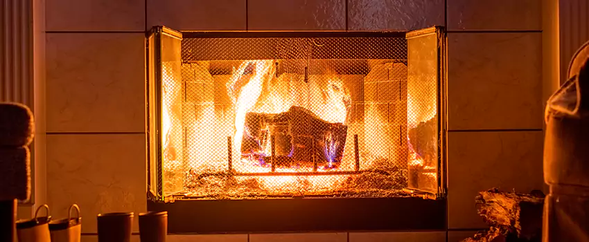 Mendota Hearth Landscape Fireplace Installation in Farmington, New Mexico