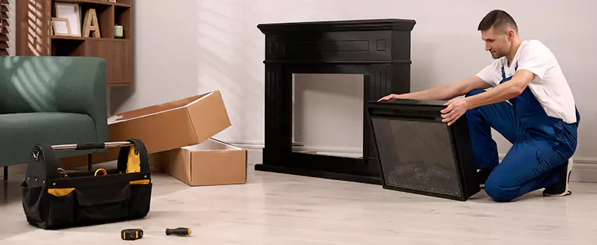 Old Rusted Metal Fireplace Repair And Replacement in Farmington, NM